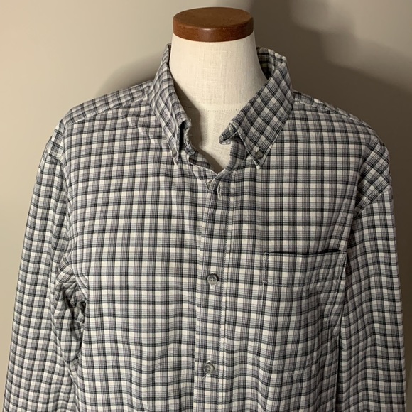 Eddie Bauer Relaxed Fit Plaid Button Down Lightweight Flannel Shirt, Men’s L - Picture 5 of 12